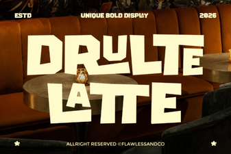 Explore Creative Projects with Drulte Latte Font