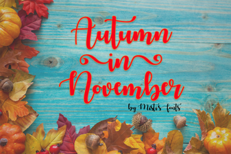 November Font Inspiration for Autumn Projects