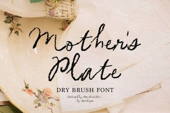 Mother's Plate Fonts: Designing Beautiful Dinnerware