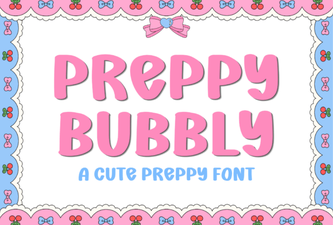 Crafting with the Preppy Bubbly Font Style