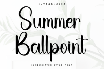 Design Tips for Your Summer Ballpoint Font Projects