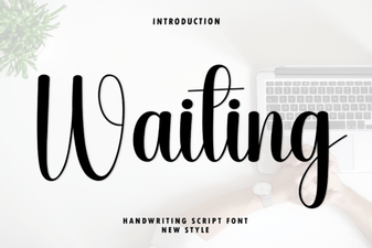 Fresh Typography Ideas Using the Waiting Font